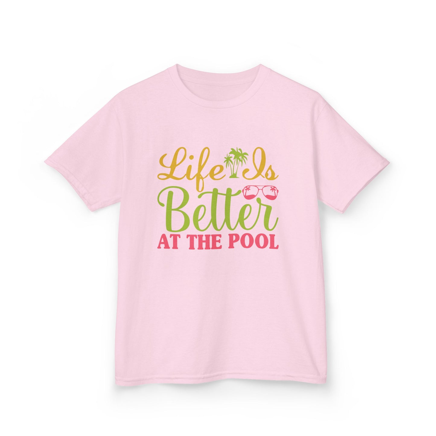 Life Is Better At The Pool, Summer Fun Shirt, Toddler Swimwear, Beach Day Outfit, Vacation Gift, Kids Pool Party Tee