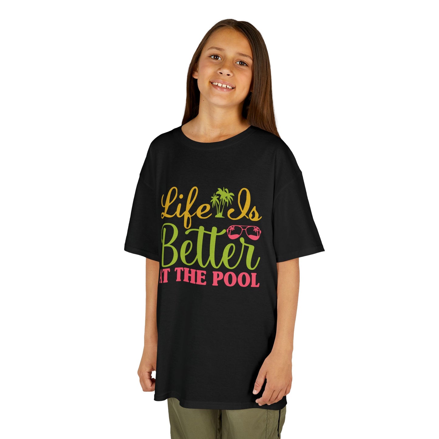 Life Is Better At The Pool, Summer Fun Shirt, Toddler Swimwear, Beach Day Outfit, Vacation Gift, Kids Pool Party Tee