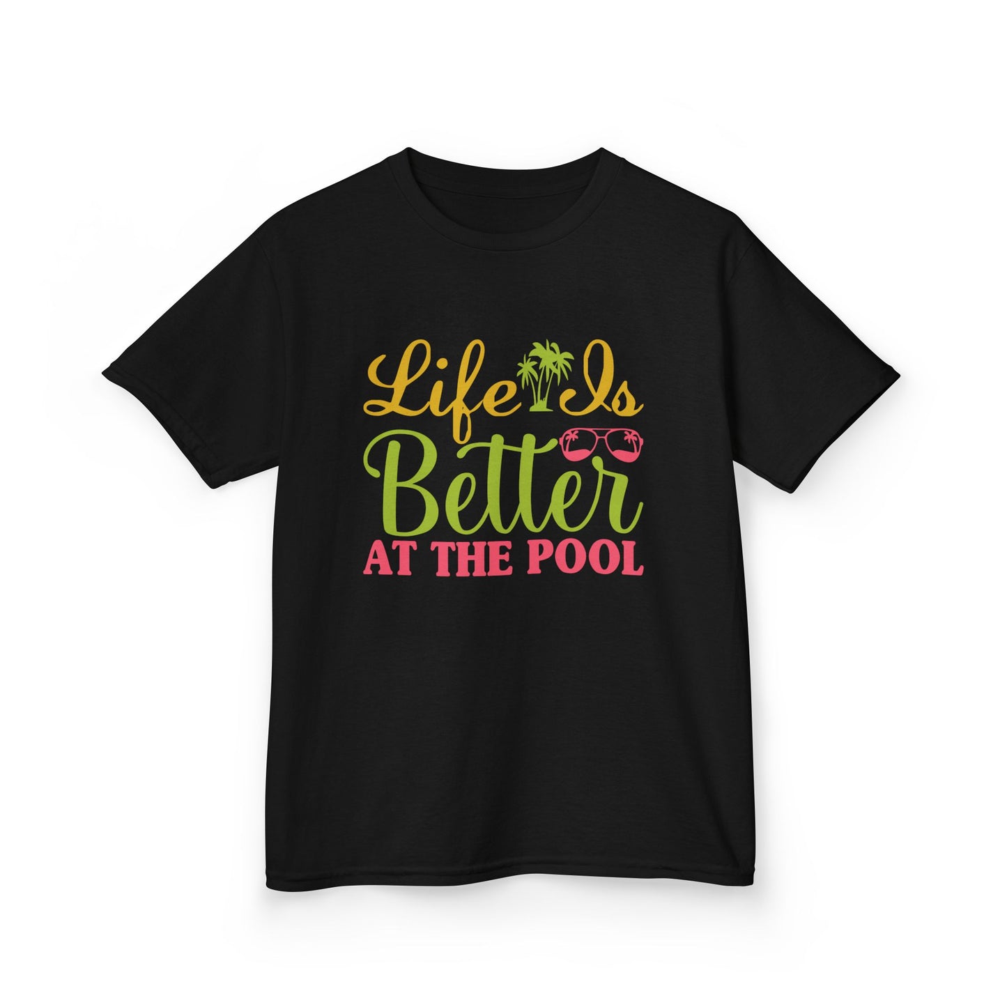 Life Is Better At The Pool, Summer Fun Shirt, Toddler Swimwear, Beach Day Outfit, Vacation Gift, Kids Pool Party Tee