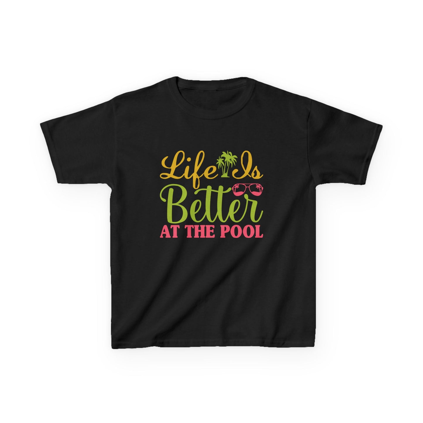 Life Is Better At The Pool, Summer Fun Shirt, Toddler Swimwear, Beach Day Outfit, Vacation Gift, Kids Pool Party Tee