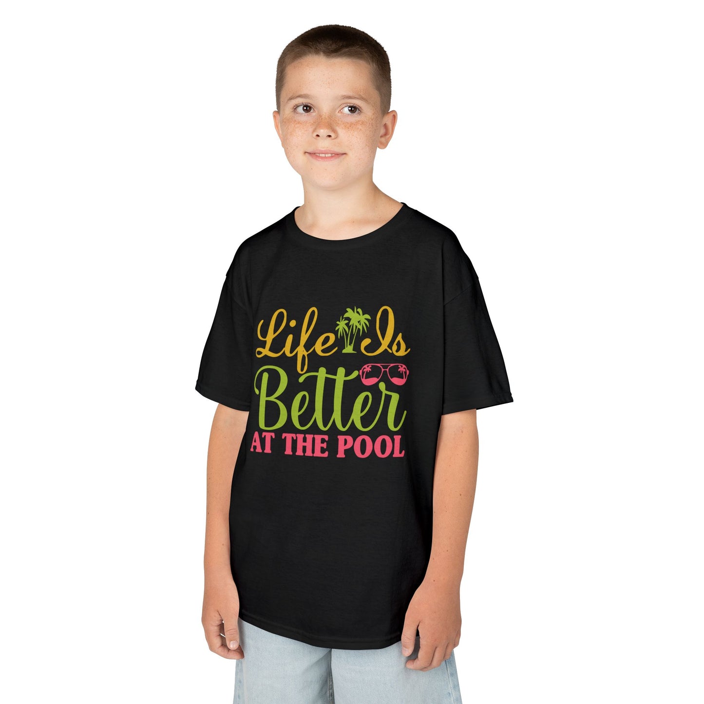 Life Is Better At The Pool, Summer Fun Shirt, Toddler Swimwear, Beach Day Outfit, Vacation Gift, Kids Pool Party Tee