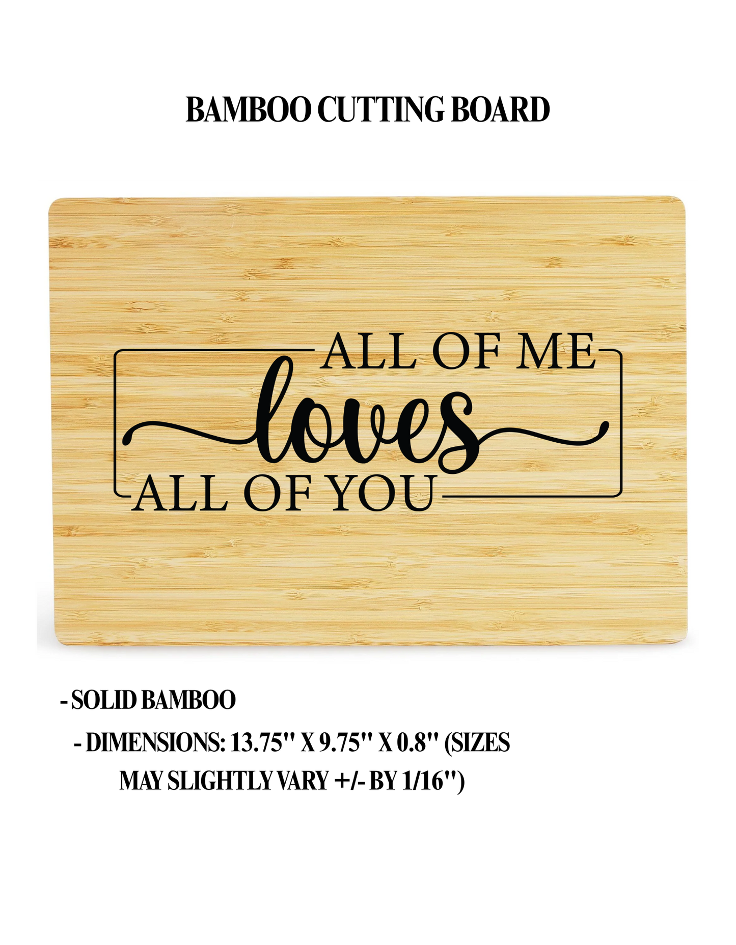 Personalized Engraved Bamboo Cutting Board – Custom Wedding, Anniversary, Father’s Day, Mother’s Day, Realtor or Housewarming Gift – Laser Engraved by Nassau Laser Engraving