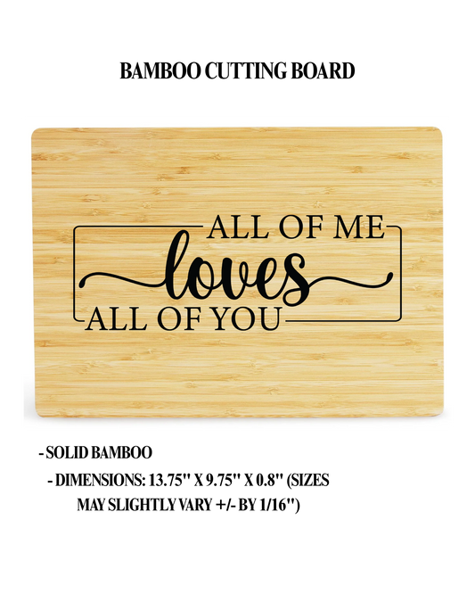 Personalized Engraved Bamboo Cutting Board – Custom Wedding, Anniversary, Father’s Day, Mother’s Day, Realtor or Housewarming Gift – Laser Engraved by Nassau Laser Engraving