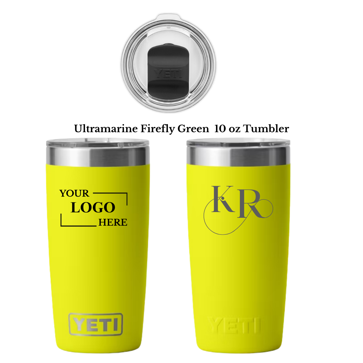 Custom Engraved 10 oz YETI Rambler Tumbler – Personalized Stainless Steel Drinkware for Business, Gifts, or Teams