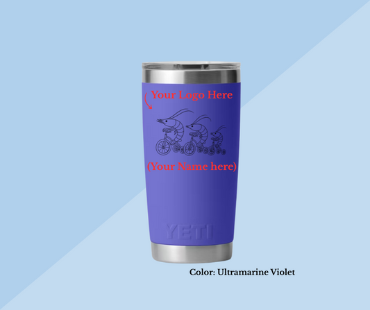 Custom Engraved 20 oz YETI Rambler Tumbler – Personalized Stainless Steel Drinkware for Business, Gifts, or Teams